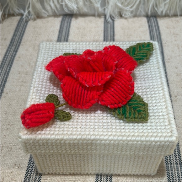 Handmade Floral Needlepoint Coasters-Spring Vibrant Colors - Picture 4 of 16